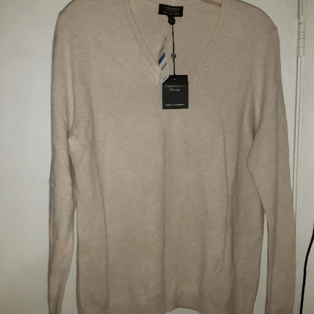 Ladies Charter Club 100% Cashmere Sweater